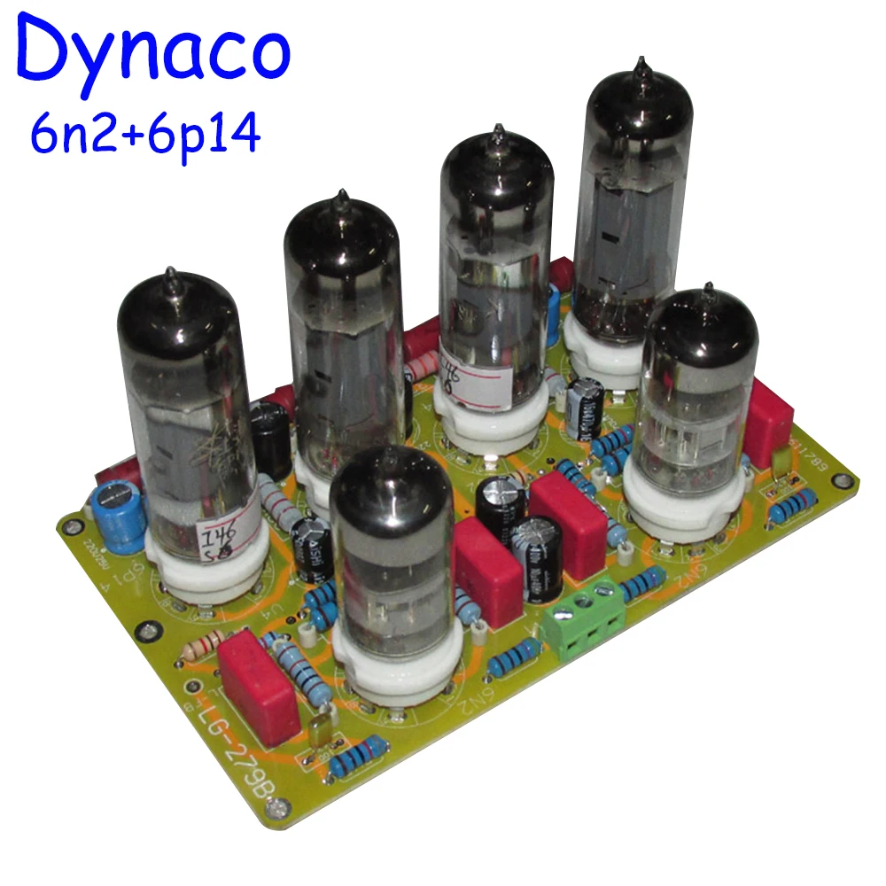 Трубчатый усилитель Dynaco 6N2 + 6P14 с нажимной линией плата стереоусилителя мощности |