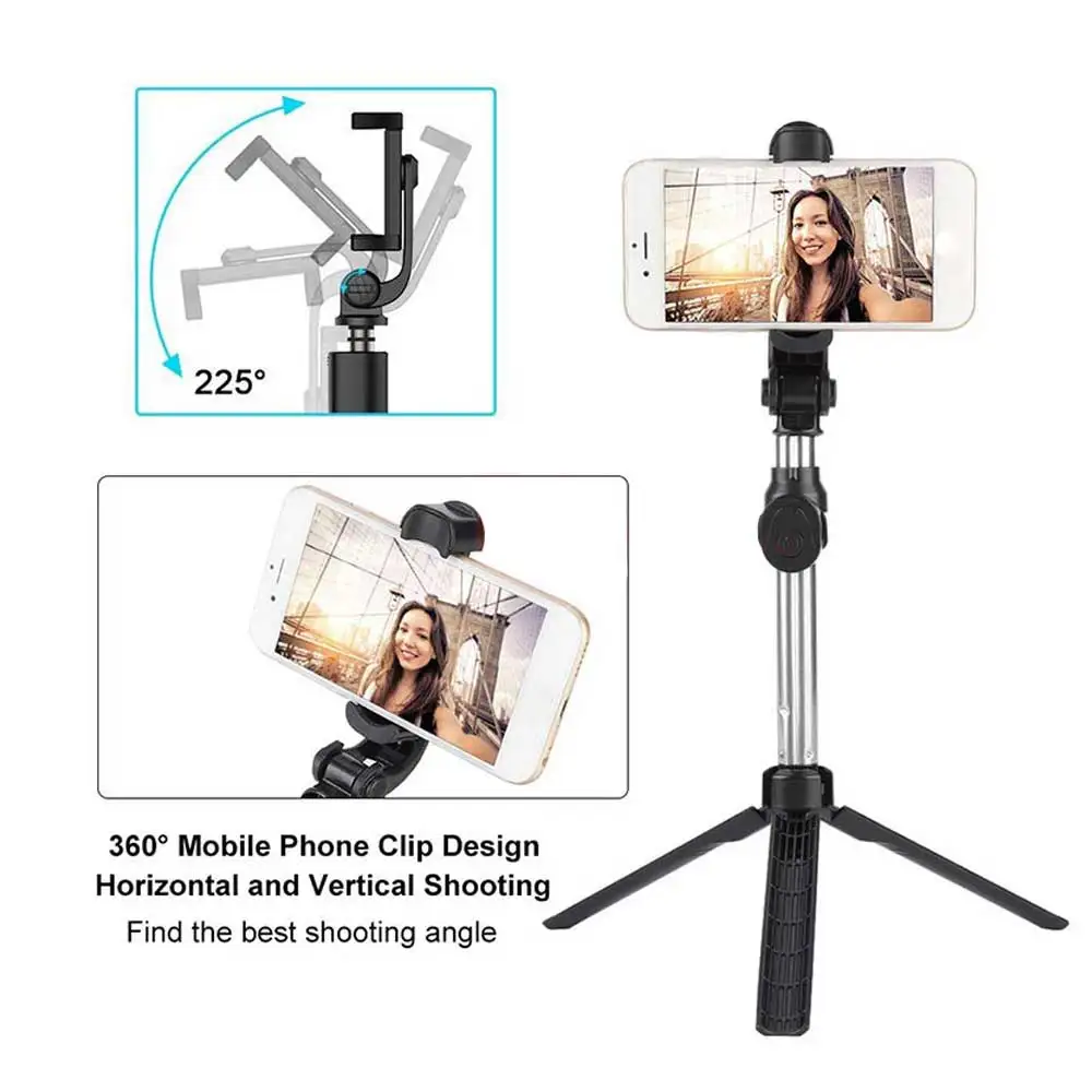 Беспроводная Bluetooth селфи палка для IPhone X 8 7 6s Android 3 в 1 Мини Выдвижной Штатив с