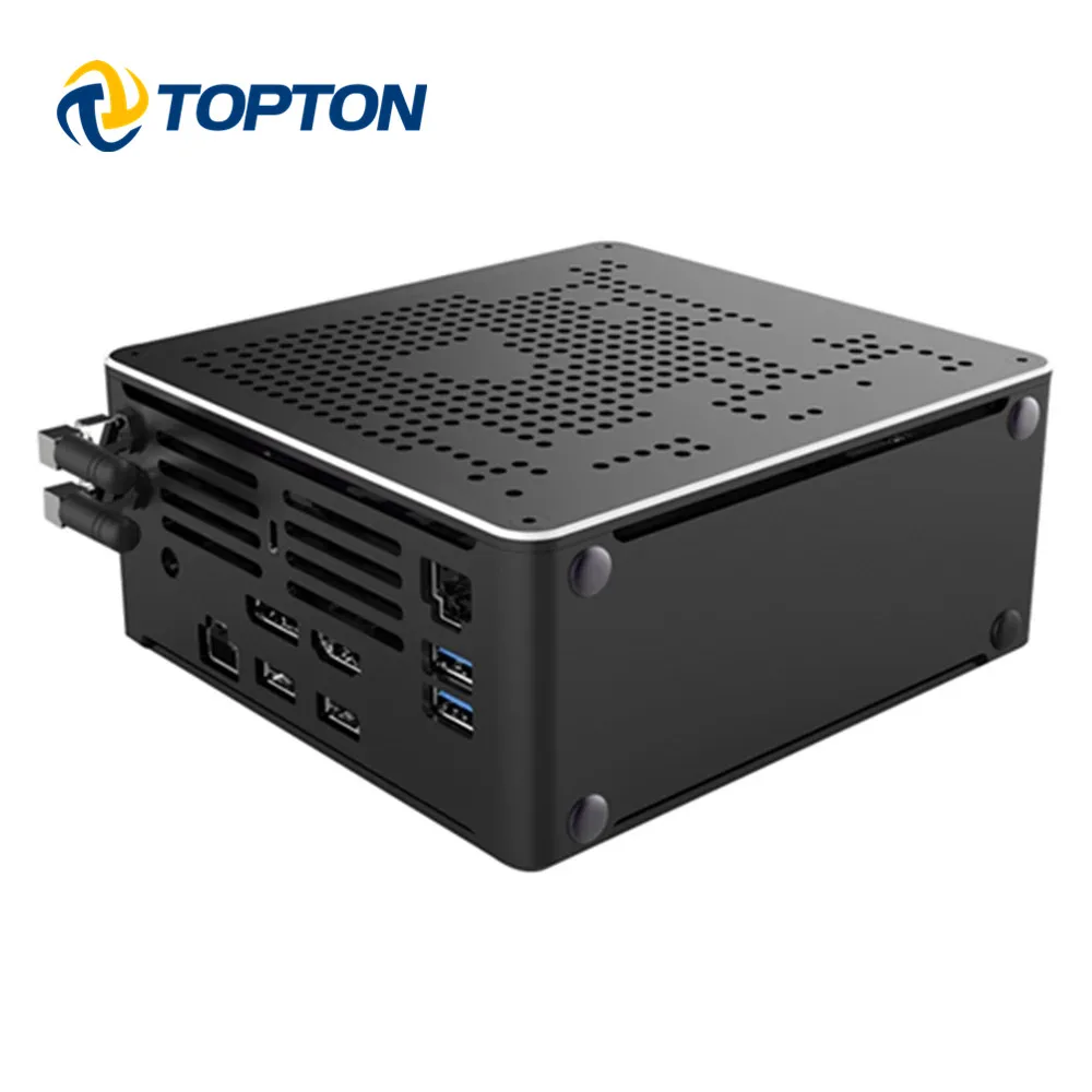 2021 Новый мини ПК Intel i9 10980HK 8 ядер 16 потоков 2LAN игровой компьютер 2 * DDR4 M.2 NVMe SSD Win10 Pro 4K