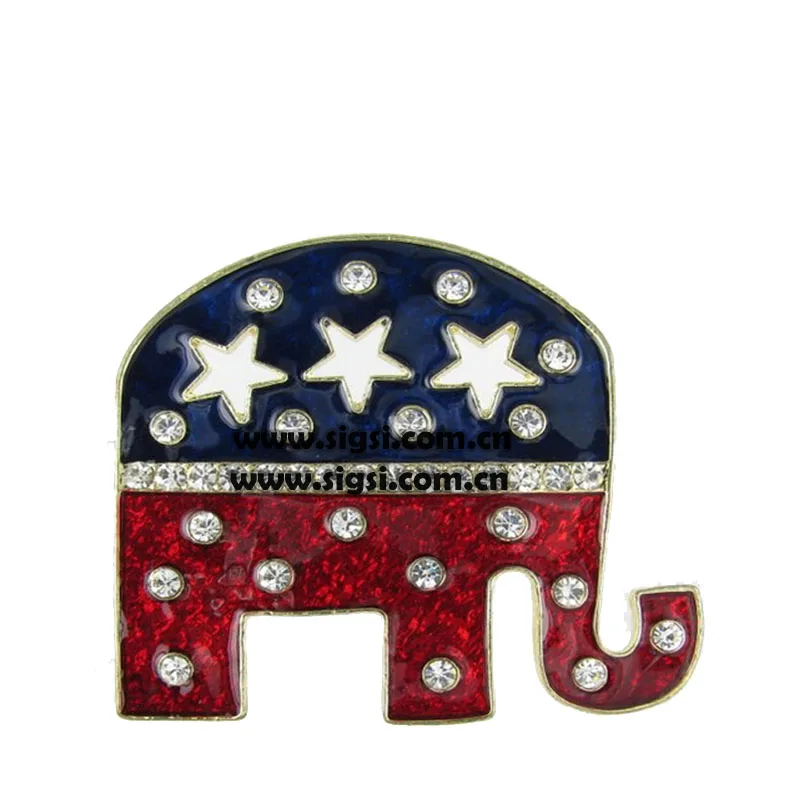 100 шт./лот модный дизайн Бесплатная доставка Знак американского флага со стразами