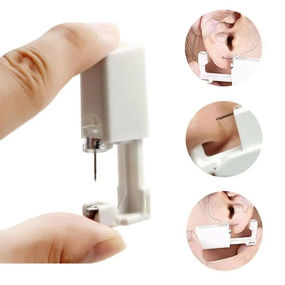 3Pc /set Disposable Painless Ear Piercing  Sterile Puncture Tool Without Inflammation for Earrings Nose Clips Ear Piercing Gun images - 6