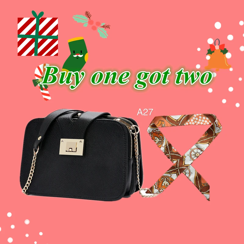 order this with gift Весенняя Новая модная женская сумка через плечо с ремешком на цепочке дизайнерские сумки с клапаном клатч женская сумка-мессенджер с металлической пряжкой - Цвет: order this with gift