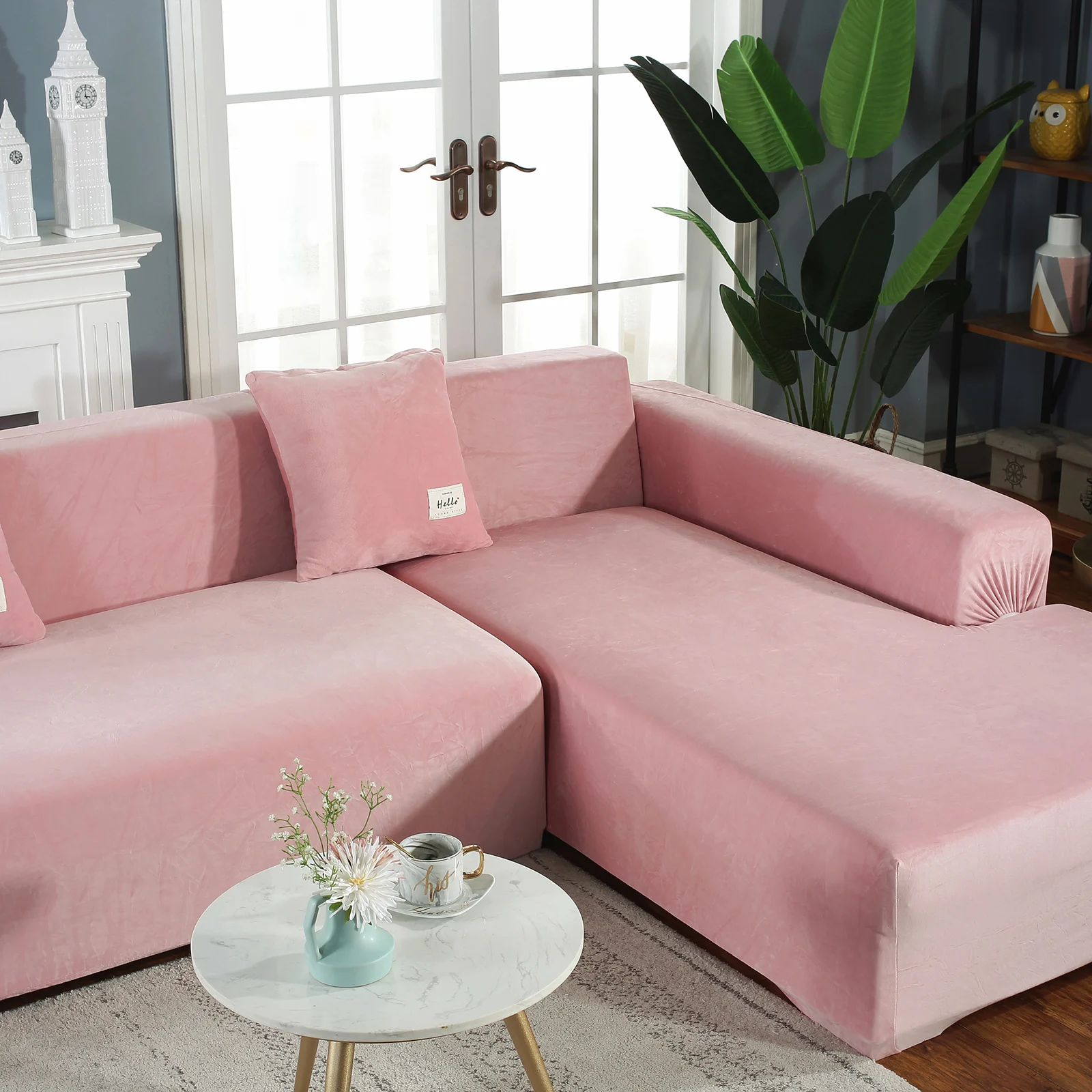 

Soft Sofa Cover Home Textile Products Comfortabl Velvet Sofa Cover Warm Thick Highlights Plush L Shaped Cotton Couch Slipcover