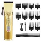 2022 Новая электрическая машинка для стрижки волос, Мужская бритва с ЖК-дисплеем, триммер для мужчин, Парикмахерская профессиональная перезаряжаемая машинка для стрижки бороды