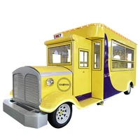 ice cream food cart electric movable cart kitchen cooking truck fast food kiosk for sale