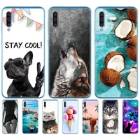 for samsung galaxy a50 case silicone transparent back cover phone case for samsung a50 a505 a505f sm a505f soft case 6 4