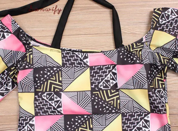 Женский летний купальный костюм с цветочным принтом 2018 |