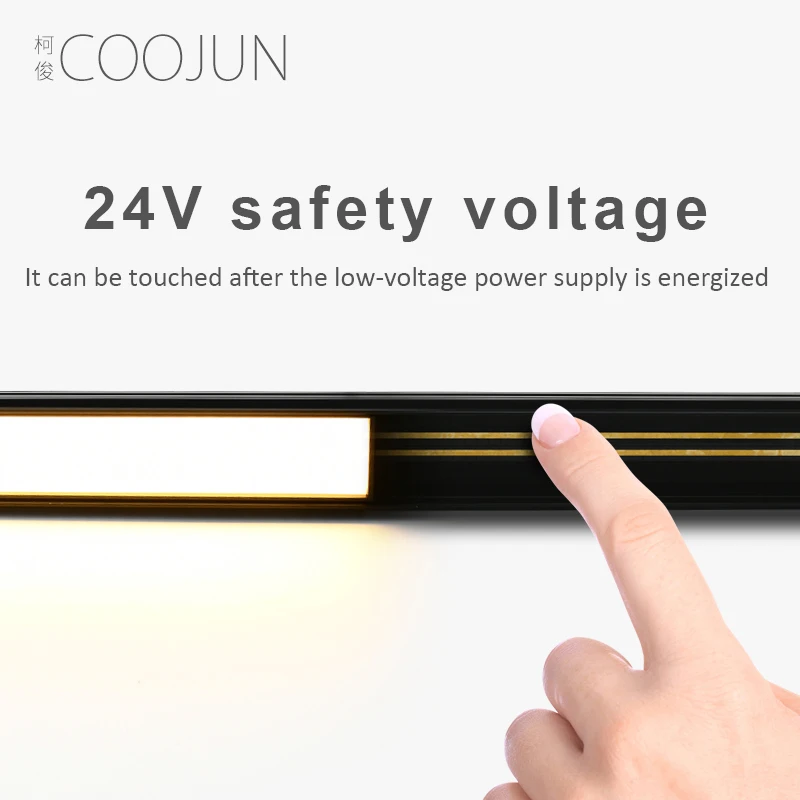 Светодиодный светильник COOJUN с регулируемой магнитной направляющей 24 В|Рельсовый