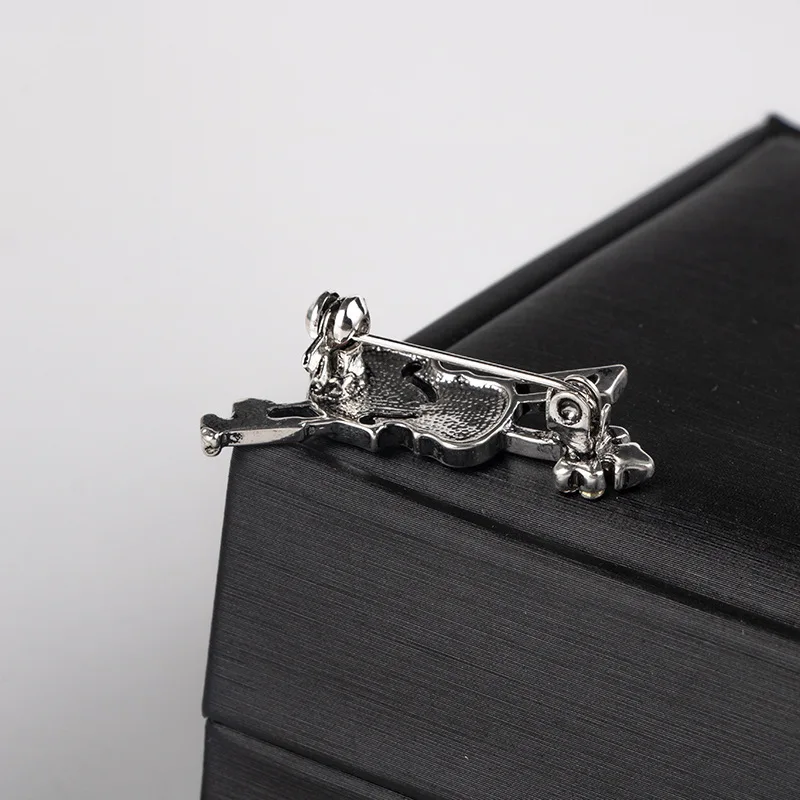 Заколки лацканы в Корейском стиле с металлическим хрусталем аксессуар для