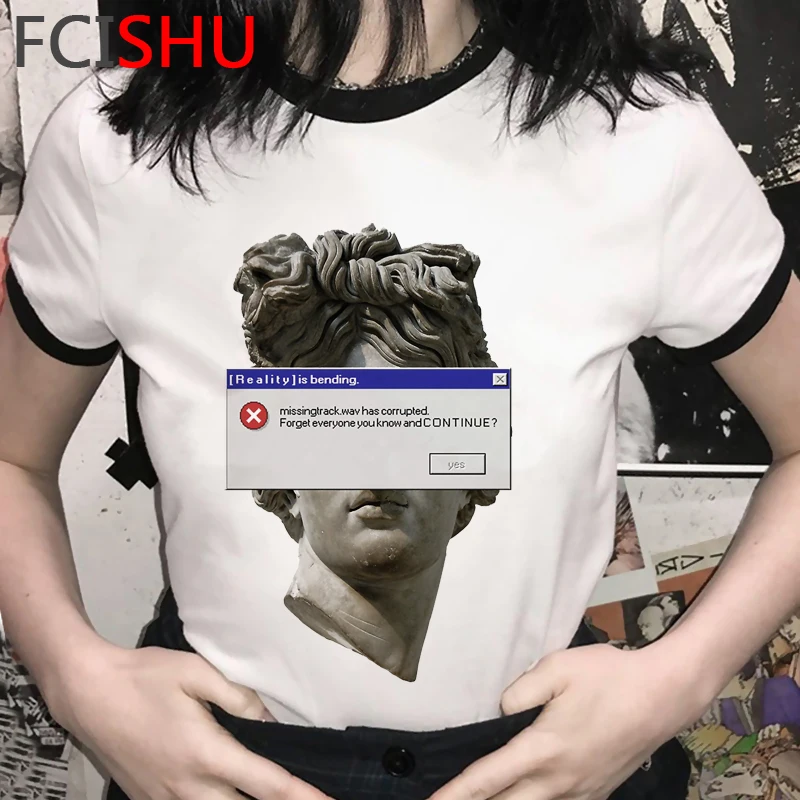 Эстетика Vaporwave мужская одежда с принтом в стиле Харадзюку футболка японском |