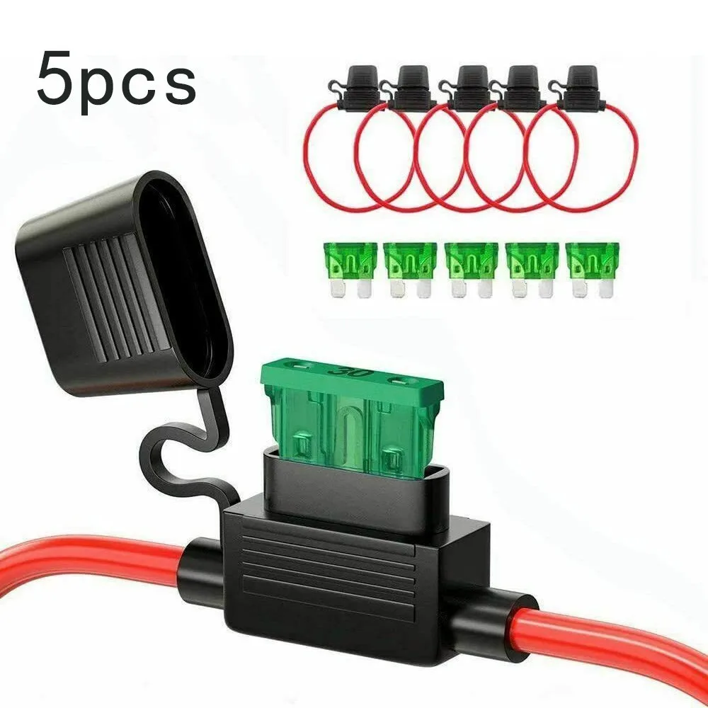 Встроенный держатель предохранителя с защитой от брызг стандарт 14AWG 5 комплектов