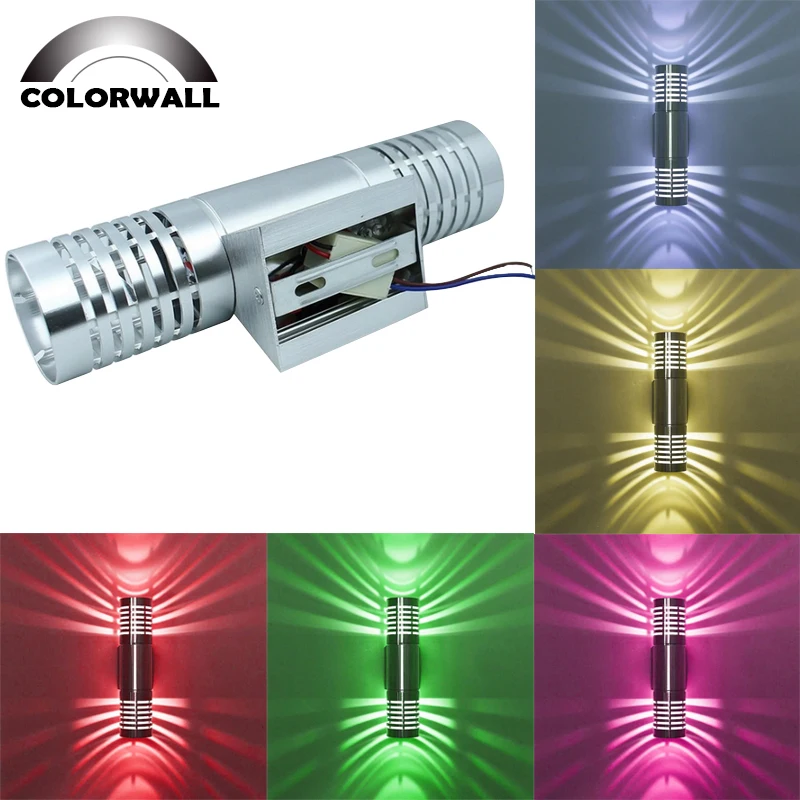 Цилиндрический светодиодный настенный светильник 6 Вт Современный внутренний