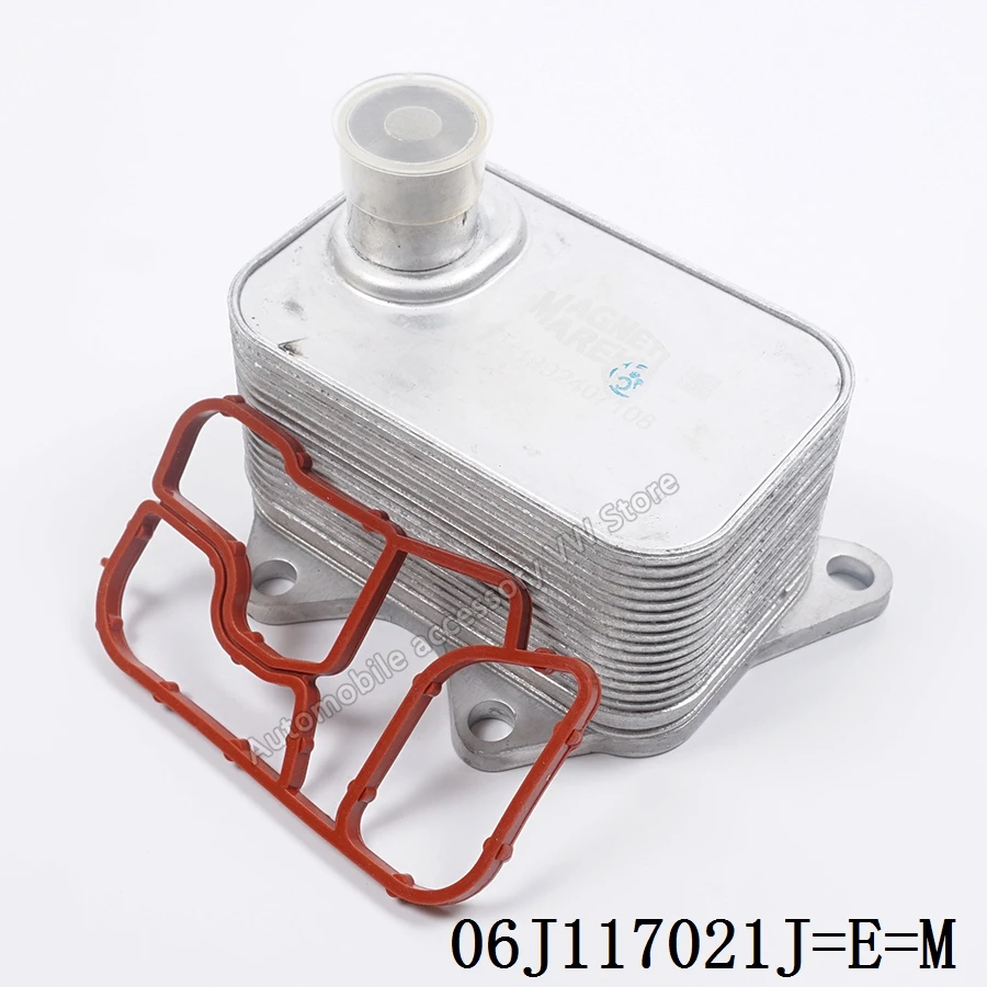 06J117021J EA888 Алюминиевый Масляный радиатор двигателя охладитель для VW Golf MK6 Passat Jetta