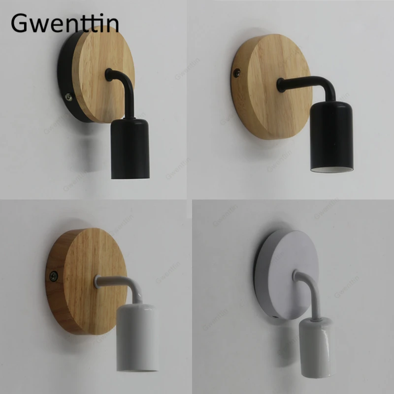 Простой железный настенный светильник скандинавские настенные бра для спальни
