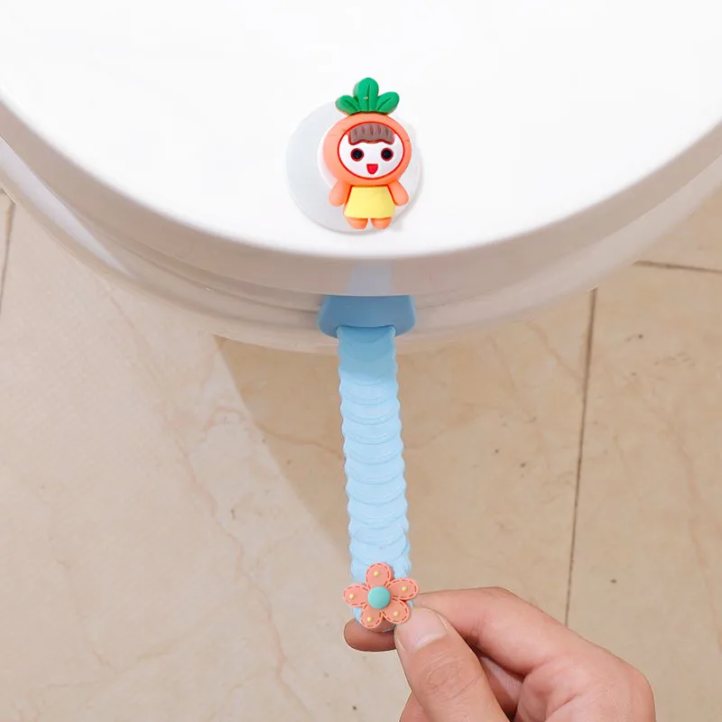 

1 Pair Multifunction Cartoon Silicone Toilet Lid Lifter Cute Drawer Door Handle Toilet Seat Lifter Sticker Bathroom Accessories