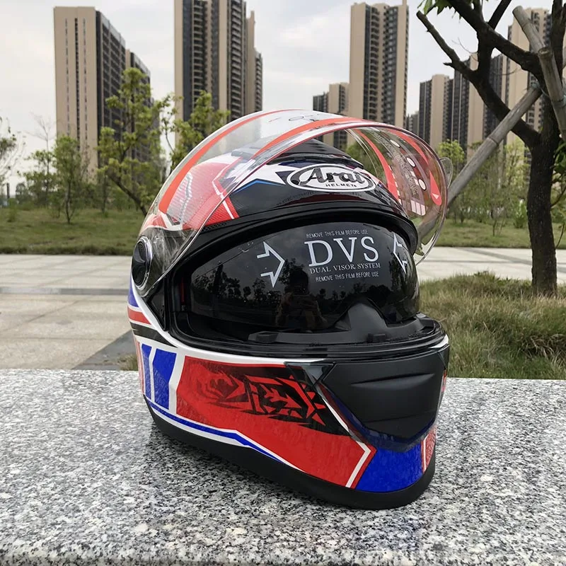 

Гоночный шлем размеров M, L, XL, XXL, 2020, защитные двойные очки, шлем на все лицо, мотоциклетный шлем с внутренним солнцезащитным козырьком