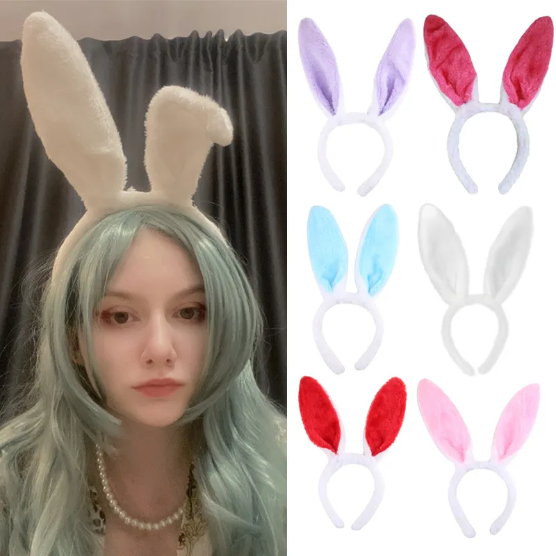 

Sweet Rabbit Hairbands Bunny Ears Headband Cosplay Party Hair Bands For Women Girls Kids Girls Hair Accessories Headwear Gifts