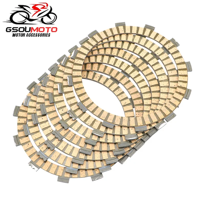 Комплект фрикционных дисков для мотоцикла Yamaha WR250 YZ250 1998 93 Vstar XVS650 2015 FZ07 FZ8 FZ8N 2011 2014|