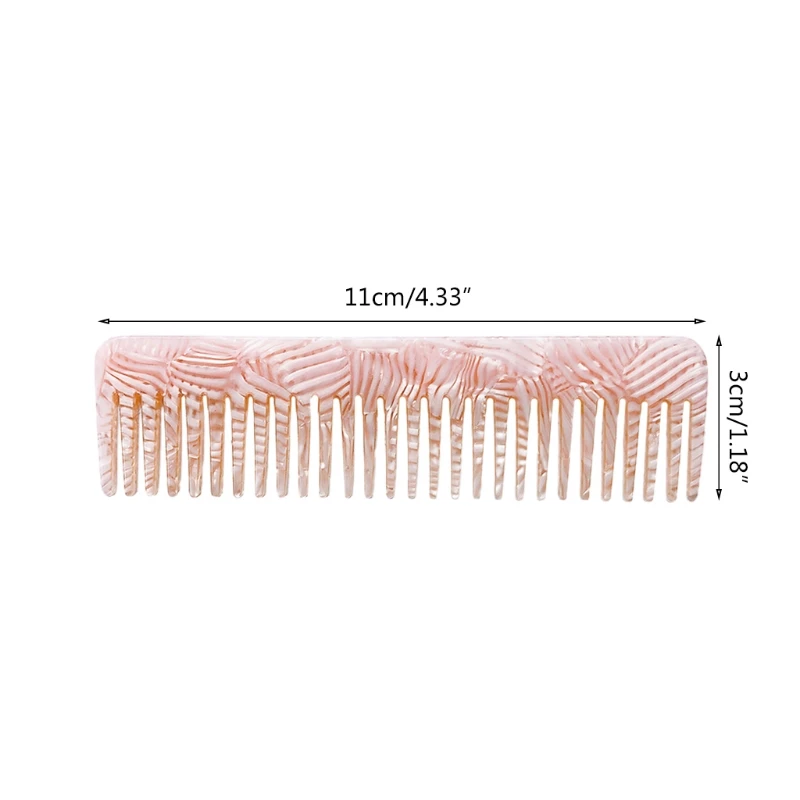 

Korean Style Acetate Anti-Static Massage Hair Comb Colorful Tortoise Shell Print Large Wide Tooth Hairbrush Hairdressing
