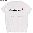 Футболка MCLAREN F1 с логотипом, Мужская хлопковая футболка, женская футболка европейского размера