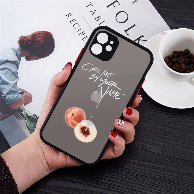 

call me by your name luxury Phone Cases shell matte transparent For iphone 7 8 11 12 plus mini x xs xr pro max cover
