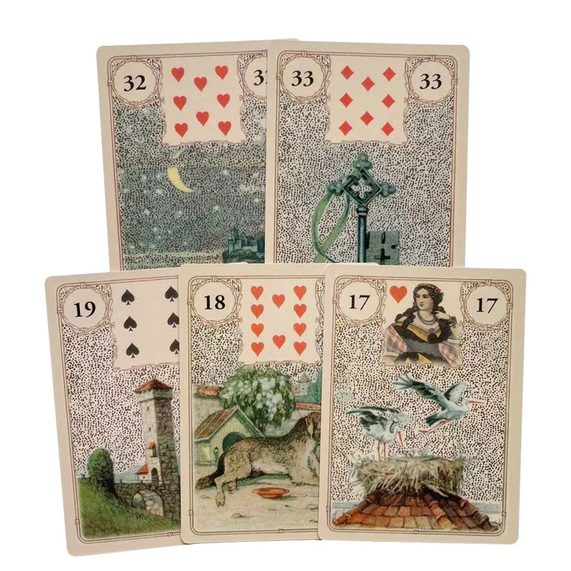 The Laura Tuan Lenormand Oracle Cards Tarot Deck 36 For Board Game Card Party | Спорт и развлечения