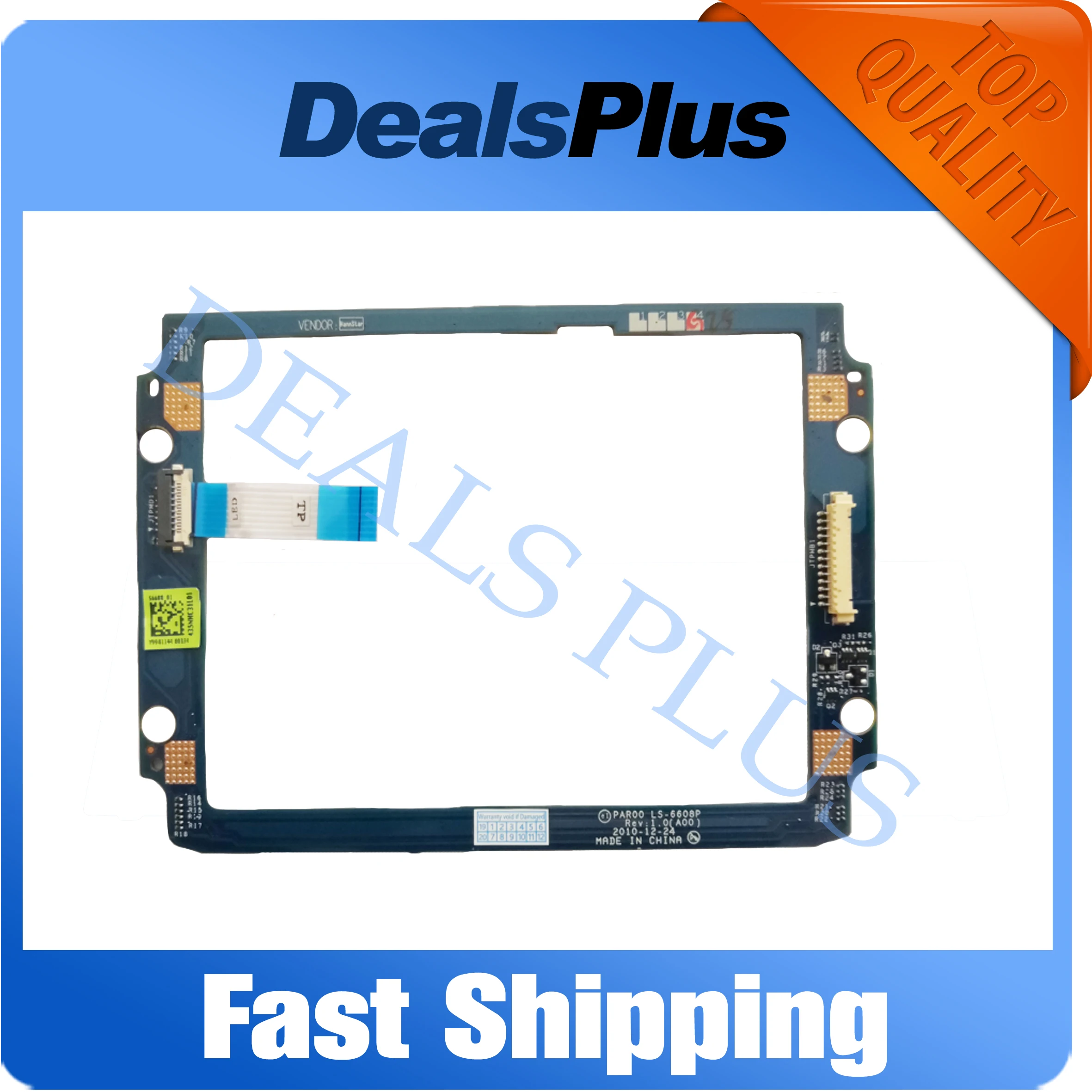 Replacement Palmrest Touchpad LED Back Light Board LS-6608P with Cable For Dell Alienware M17x R3
