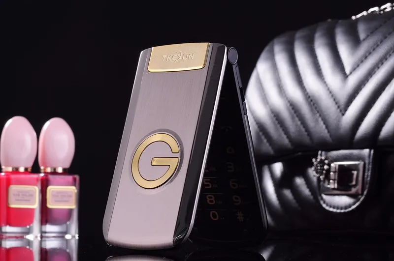 TKEXUN G3 G9000 женский флип-телефон с камерой Две sim-карты 2,4 дюймов сенсорный экран Роскошный сотовый телефон