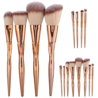 face foundation metal makeup brushes cosmetic power eyeshadow blush make up brush kit maquiagem cotton a set of gift
