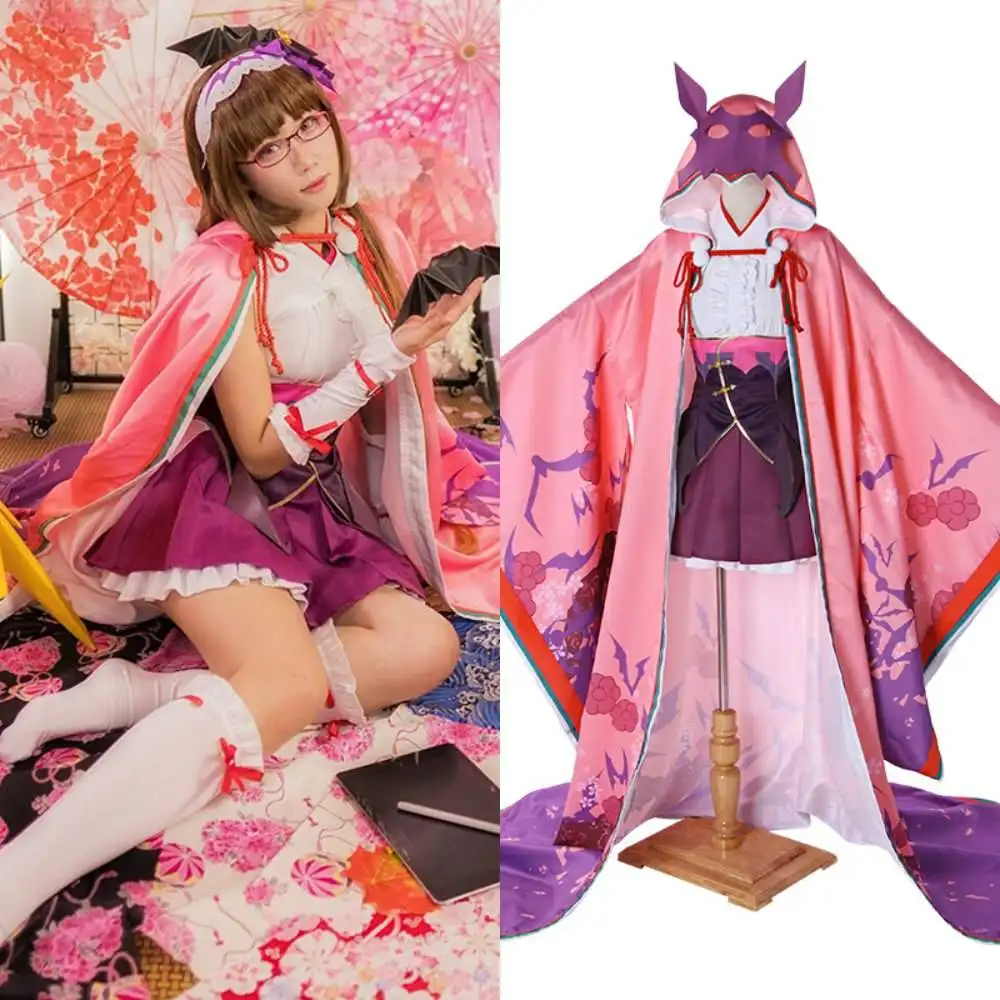 FGO Fate Grand Order Assassin Osakabehime кимоно юката Топы платье униформа наряд аниме косплей