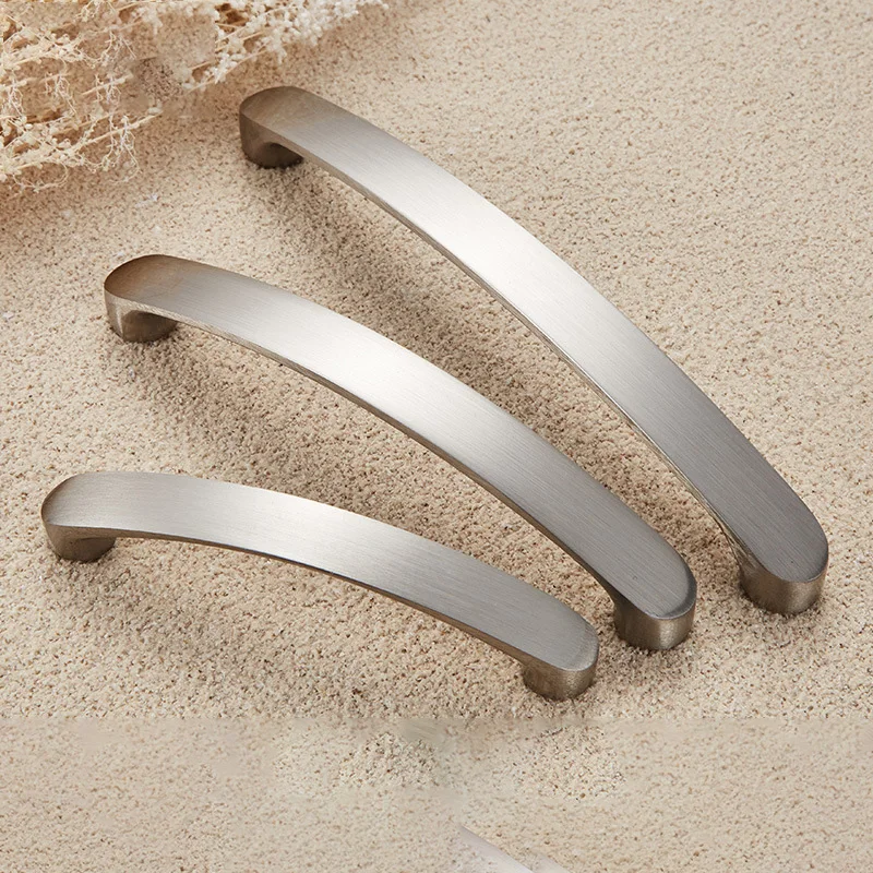 

Cabinet Handles Knobs Aluminum Alloy Door Kitchen Knobs Brushed Cabinet Pulls Drawer Modern Furniture Handle Hardware