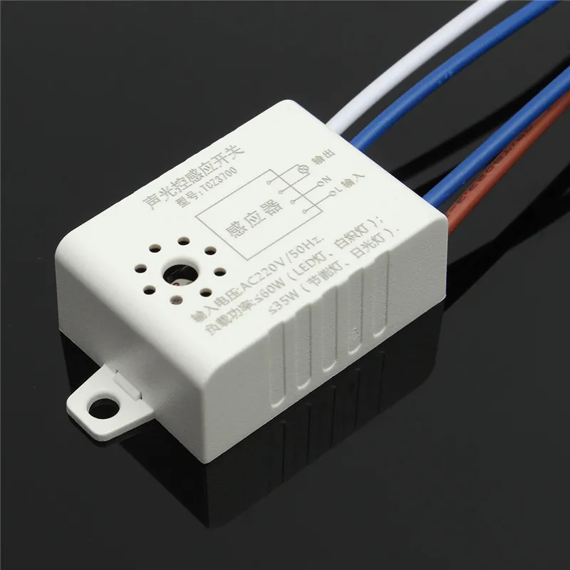 1 шт. светодиодный звуковой светильник управляемые переключатели голосового