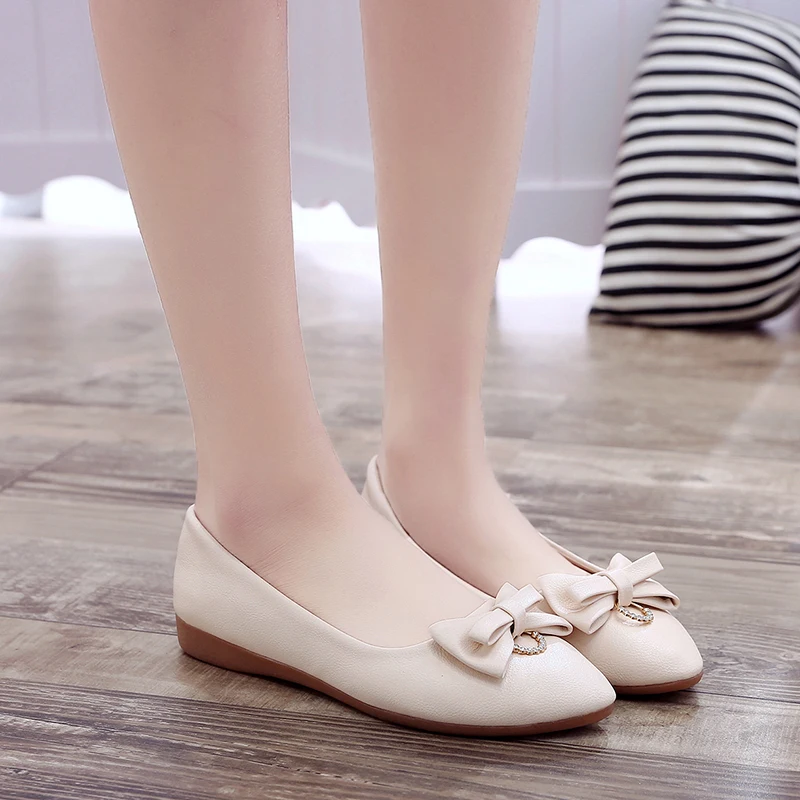 

New Ladies Flat Shoes Casual Comfortable Fashion Wild Lightweight Non-slip Breathable Pointed Toe 2020 Spring Autumn W38-10