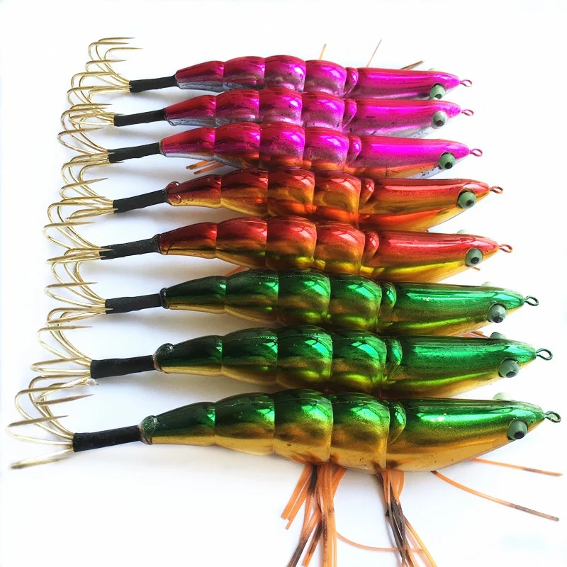 Приманка для кальмаров тонущий пластик жесткая приманка воблеры креветки крючки