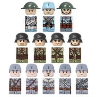 ww2 military building blocks toy chinese soldiers cn cpc kmt army figures weapons guns accessories mini bricks parts kids toys