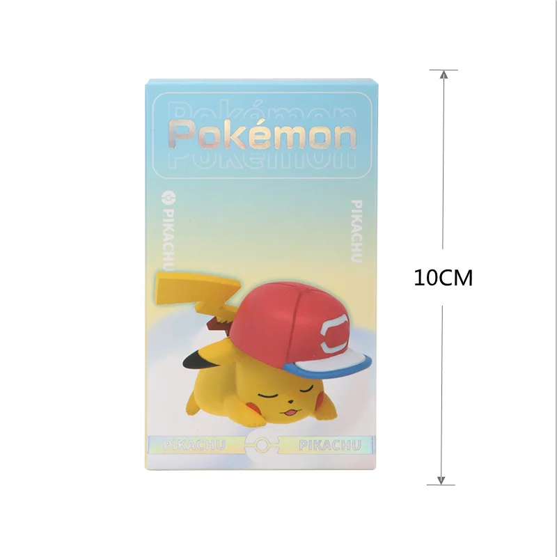 

TOMY Genuine POKEMON Pikachu Pillow Base Pocket Monster Poke Model Action Figure Ornaments Collect One Piece Toy For Kids gift