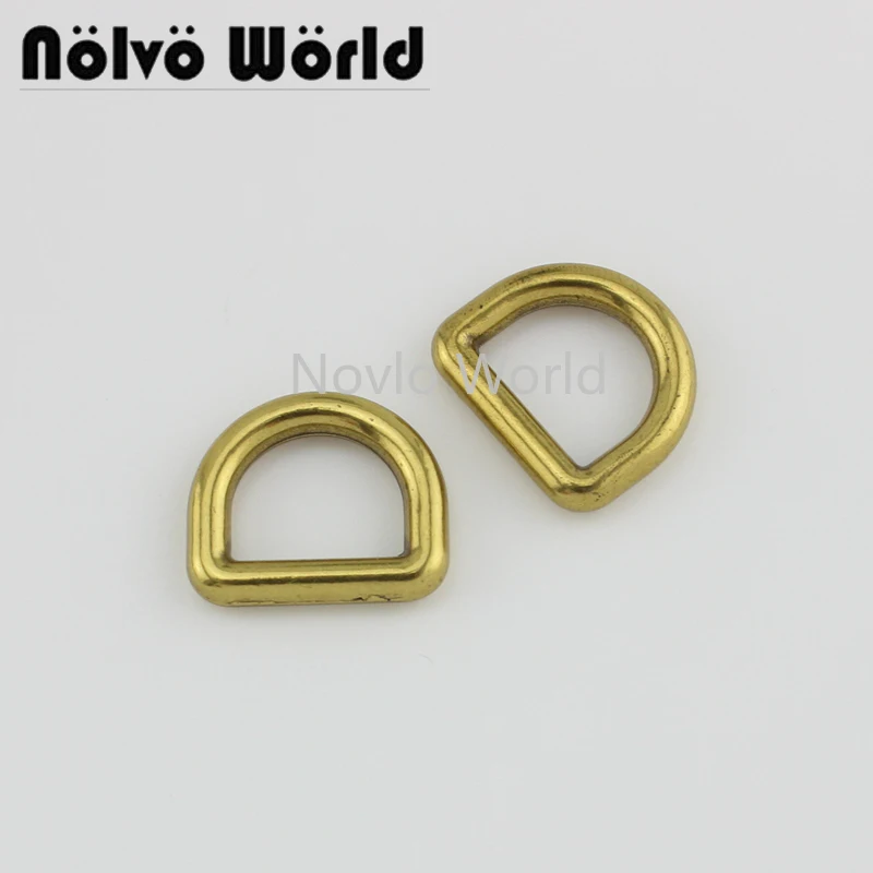 

Nolvo World 5-20-1/2 шт., 13x0,5 мм, дюйма, сварное d-кольцо с матовым золотым круглым краем, дюйма, ремешок для кошелька, d-кольца, металлические Заводские ...