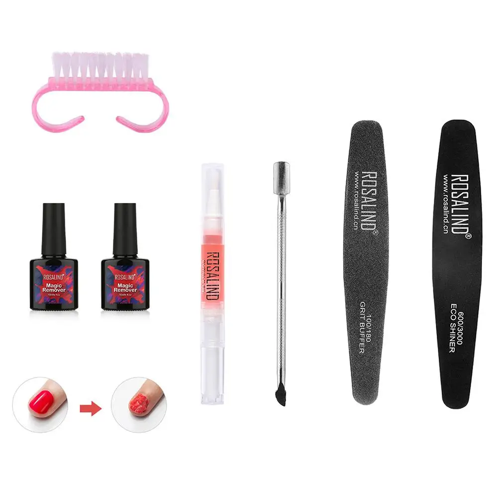 

Manicure Set Gel Nail Polish Remover Nail Polish Remover Set With Polish Strip Cuticle Pusher For Nails Daily Care