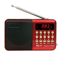 k11 handheld digital 70mhz 108mhz fm mp3 player speaker devices mini portable radio recorder supports tf card