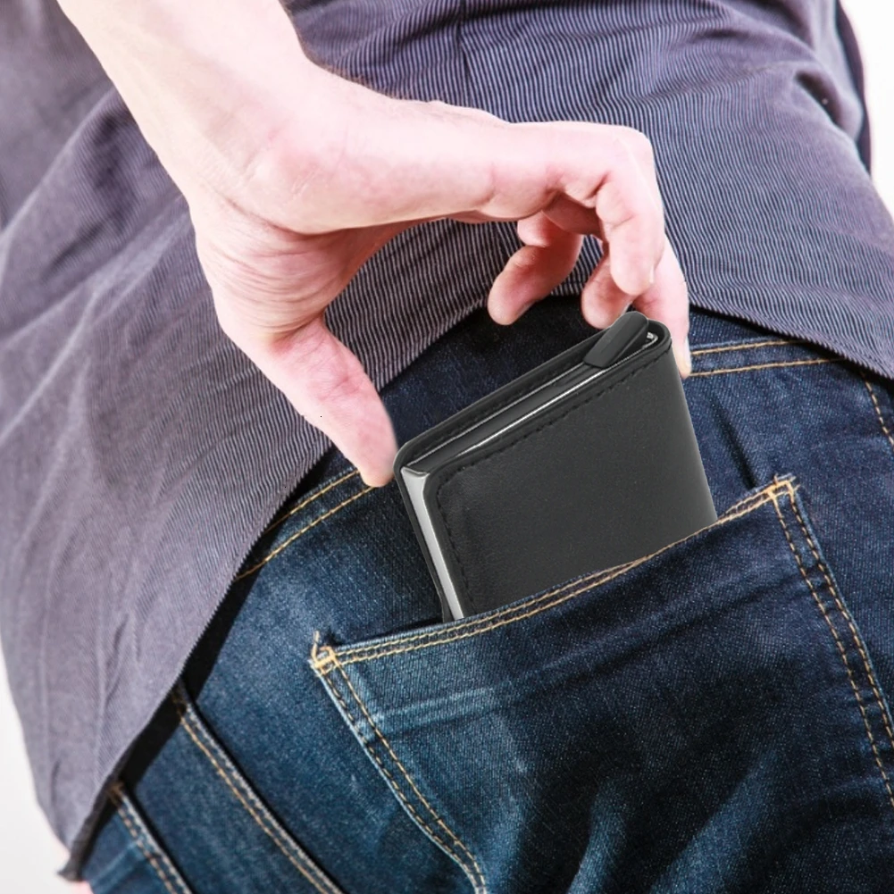 Торговый автоматический кошелек алюминиевая карта из сплава чехол