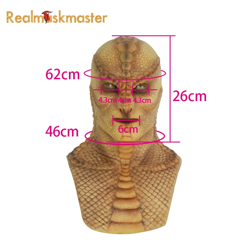 Realmaskmaster Реалистичная силиконовая маска ящерицы на Хэллоуин для мужчин, Вечерние Маски, искусственный Голубь из латекса, Вечерние Маски для взрослых