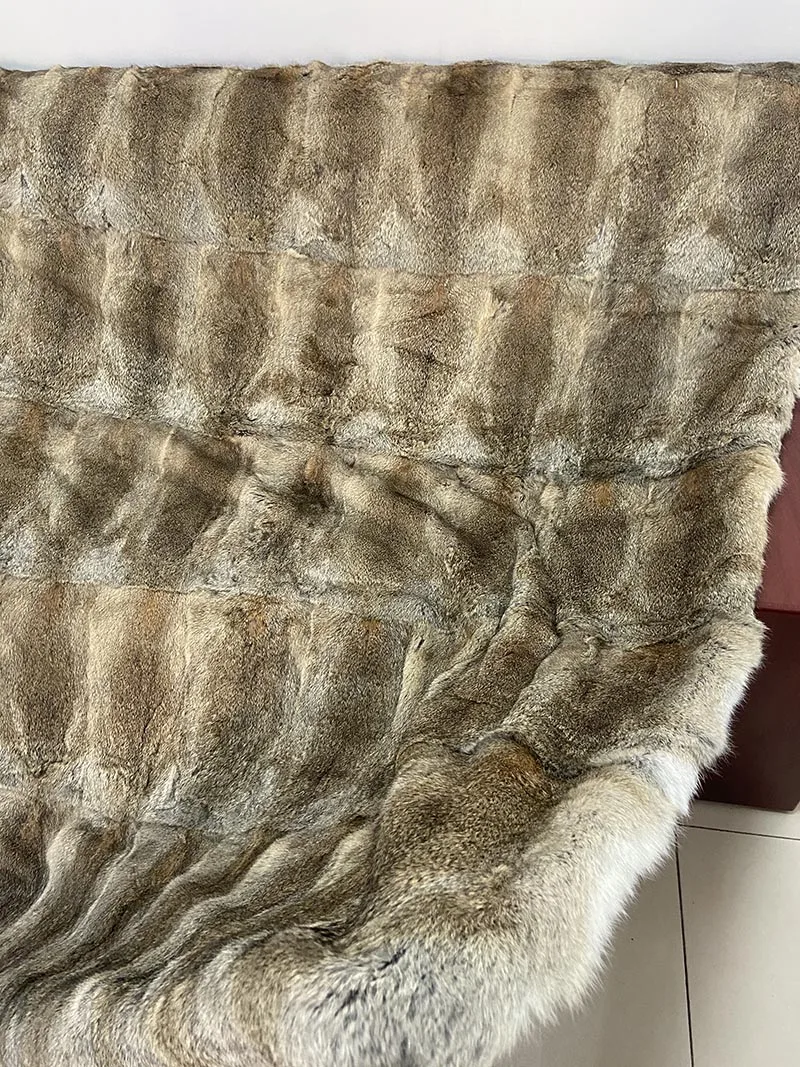MS.Softex натуральный одеяло из меха кролика Спальня натурального кроличьего пледы