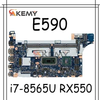 akemy ffor lenovo thinkpad e590 e490 notebook motherboard nm b911 cpu i7 8565u gpu rx550 tested testing fru 02dl815 5b20v81854