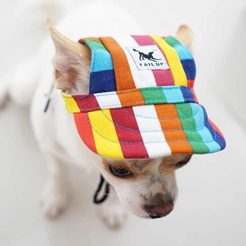 Кепка для собаки маленький питомец летняя парусиновая шапка Солнцезащитная