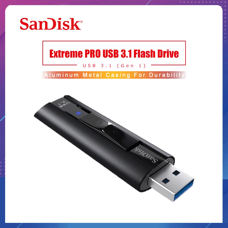 SanDisk CZ880 Extreme PRO 128 ГБ USB 3 1 твердотельный флеш накопитель 256 Высокая скорость 420