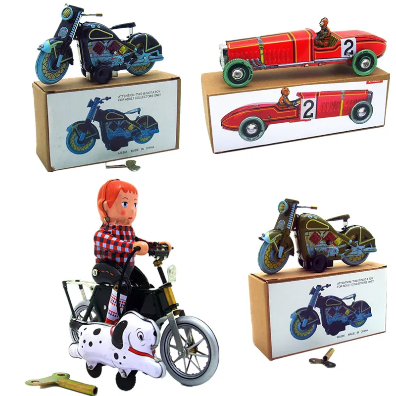 Имитация Ретро заводная игрушка автомобиль жесть ностальгическая цепочка