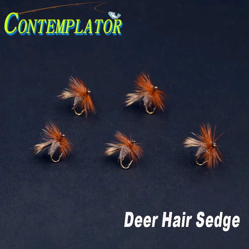 14 # Special Dear Hair Sedge сухие мухи для ловли форели 5 шт./кор. с большим узором | Спорт и