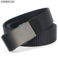 airgracias men belt male nylon strap belts for men top quality automatic buckle 120cm tactical belts cinturon hombre