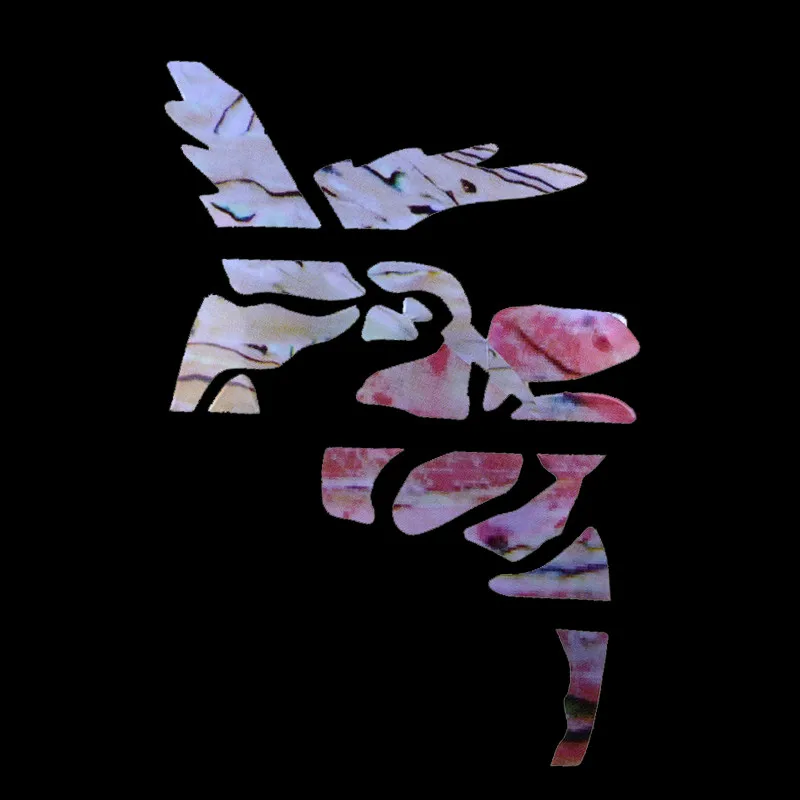 10 шт. гитарные инкрустация наклейками Колибри с цветами маркер грифа/наклейки