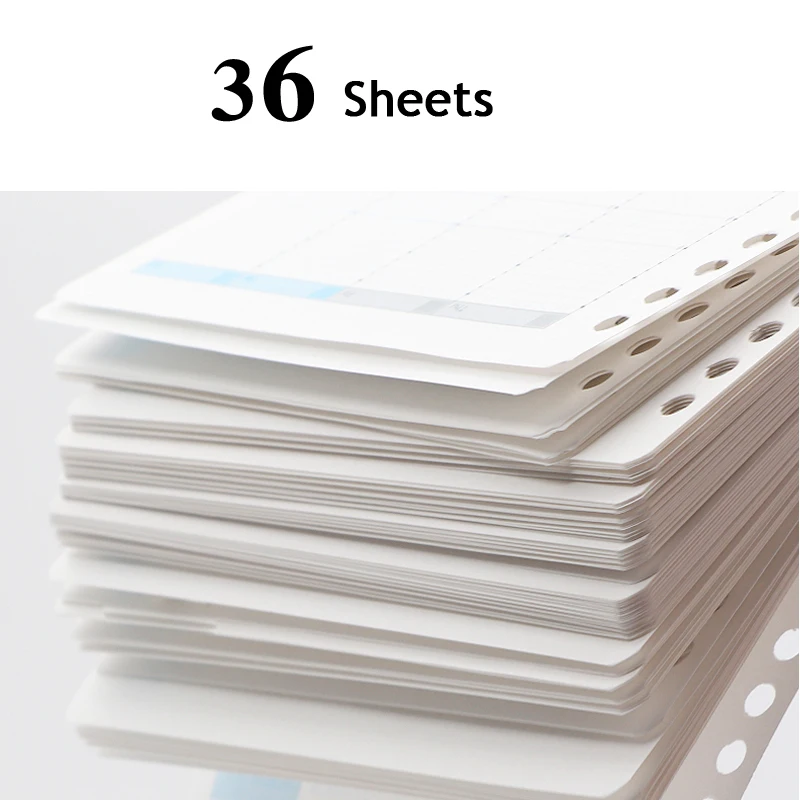 KOKUYO Loose Leaf Campus Spiral Filler Paper Macaron note book Replacement/Substitution Inner Pages Binder Ring | Канцтовары для